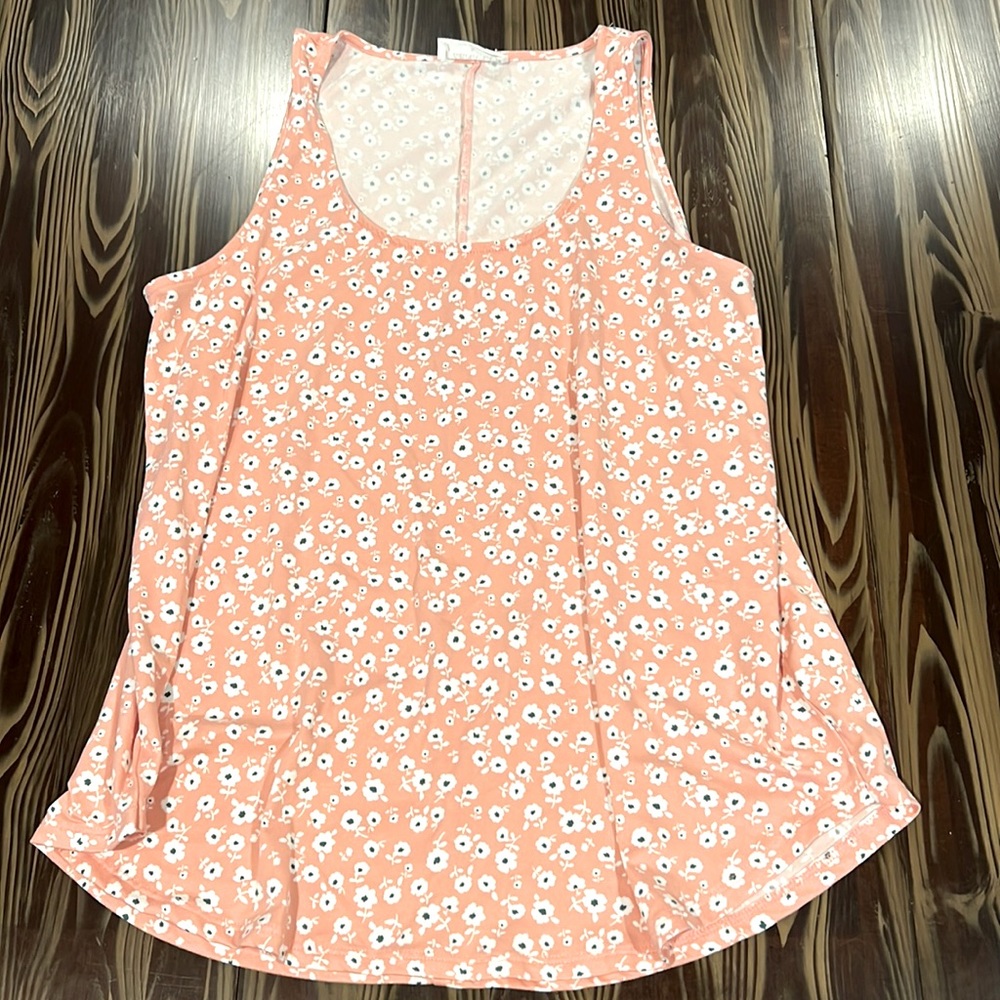 Zenana pink floral tank